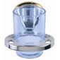 Sabichi Atlantis Chrome and Gold Toothbrush Holder and Tumbler