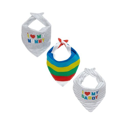 Image of Mummy And Daddy Bibs - 3 Pack