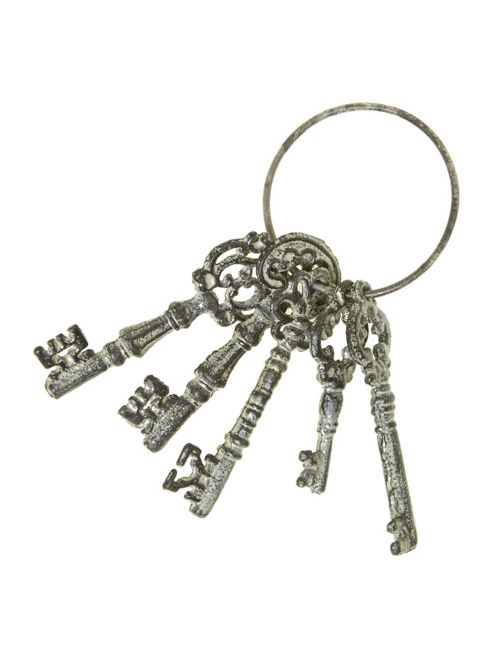 Image of Linea Set Of Vintage Keys In Grey