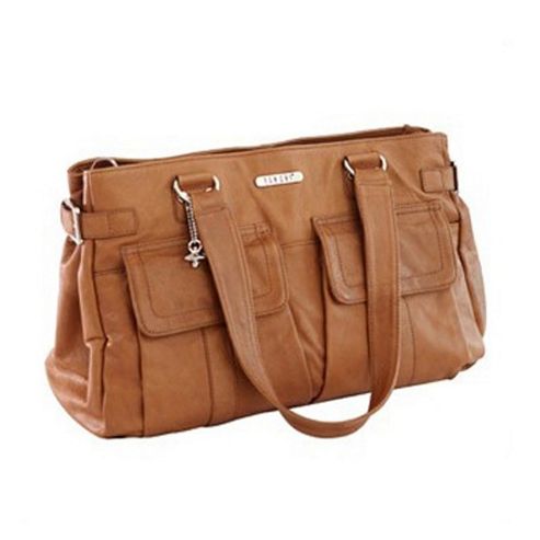 Image of Vanchi Sydney Satchel Changing Bag Tan