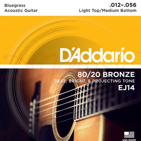 Image of D'addario 12-56 Acoustic Guitar Strings