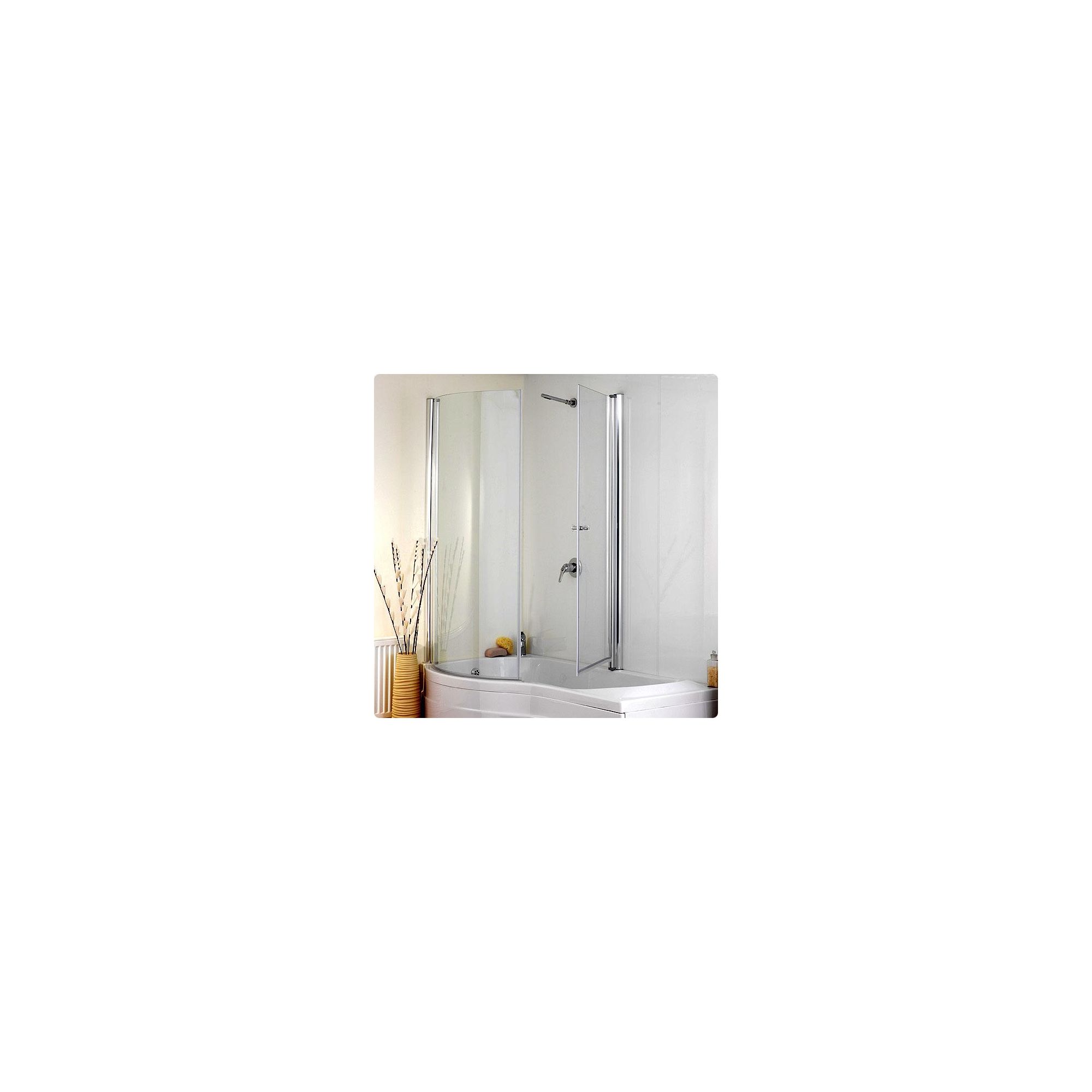 Duchy JESSICA Curved Showerbath Bath Panel withBath Screen LEFT HANDED at Tesco Direct