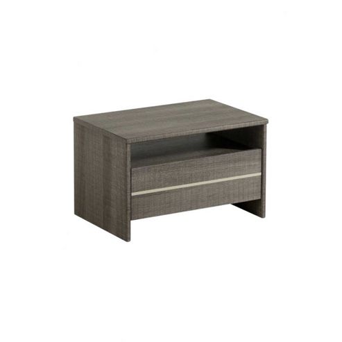 Image of Parisot Split 1 Drawer Bedside Table - Licorice