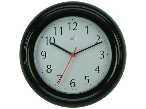 Image of Acctim 21413 Wycombe Wall Clock Black