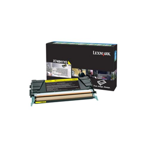 Image of Lexmark X748 Return Programme Toner Cartridge High Yield Yellow X748h1yg