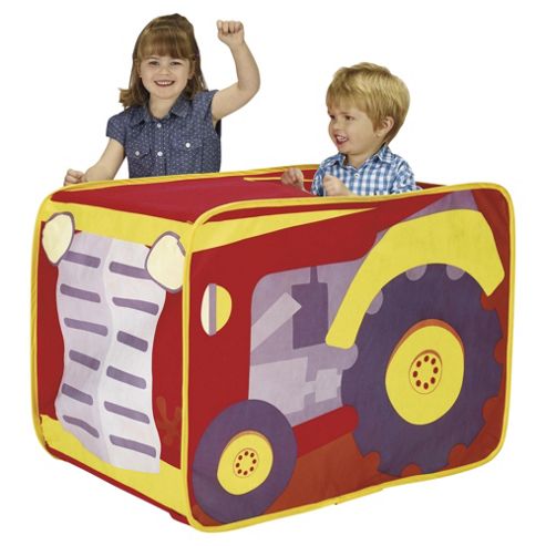 Image of Tesco Transform-a-tent 2-in-1 Pop-up Tractor & Farm Play Tent