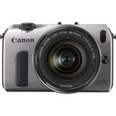 Canon EOS M (18MP) Digital SLR Camera 30 inch LCD (Silver) + EF-M 18-55 Lens