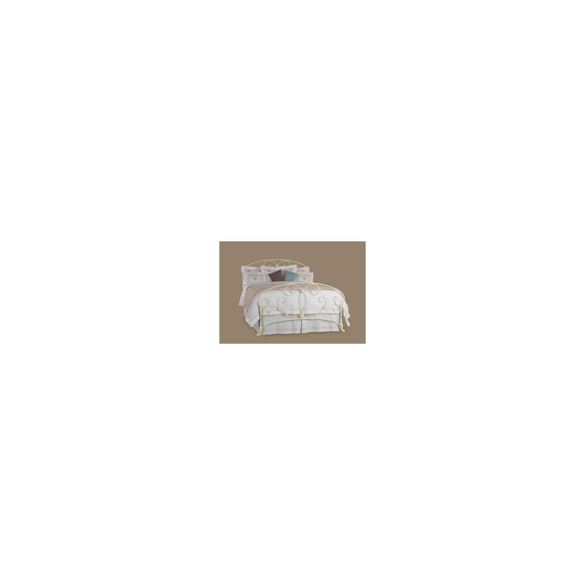 OBC Arigna Bed Frame - Double - Glossy Ivory at Tesco Direct