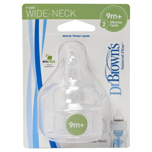 Image of Dr Brown's Natural Flow Y Cut Teat (twin Pack)