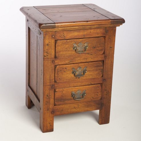 Image of Ancient Mariner East Indies Three Drawer Bedside Chest