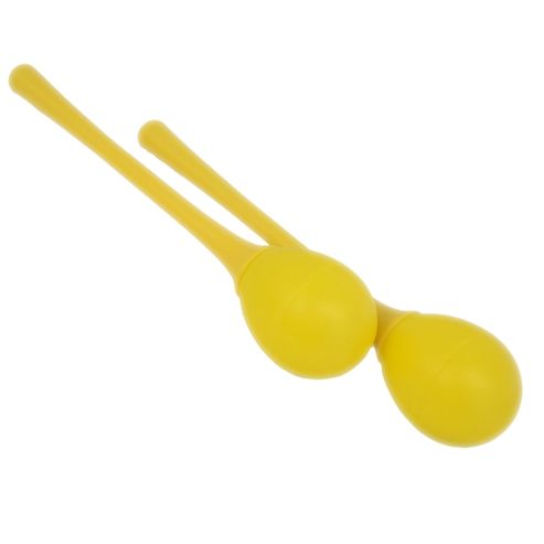Image of A-star Long Handle Egg Maracas - Yellow
