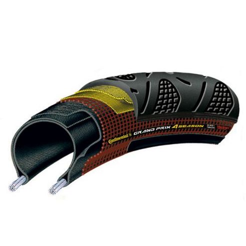 Image of Continental Grand Prix 4 Season Black Folding Tyre - 700 X 23mm