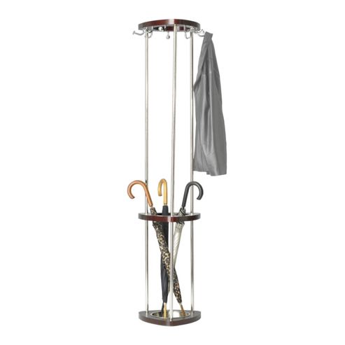 Image of Safco Mode Wood Floor Coat Stand In Mahogany