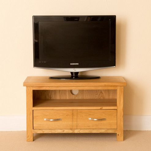 Buy Newlyn Small TV Stand - Light Oak from our TV Stands ...