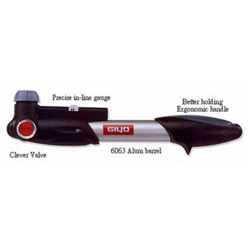 Image of Giyo Alloy Mini Pump With Gauge