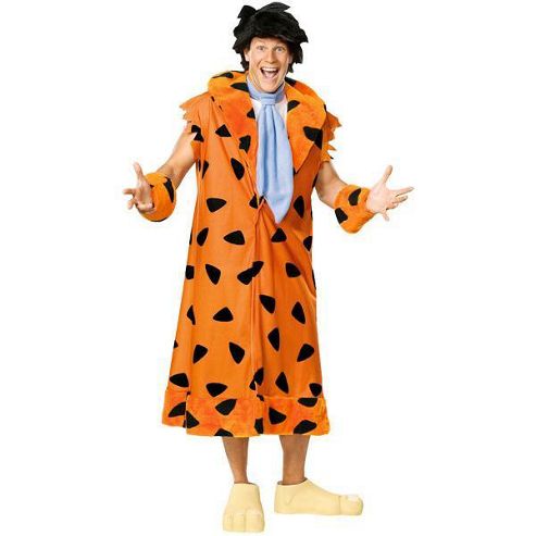 Image of Deluxe Fred Flintstsone - Adult Costume Size: 38-42