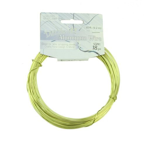 Image of Aluminium Wire 1.2mm Green Apple