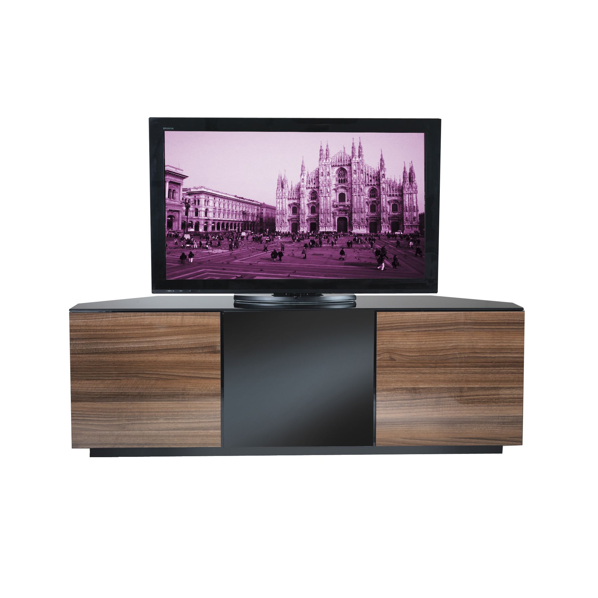 UK-CF City Scape Milan 60'' TV Stand - Walnut at Tesco Direct