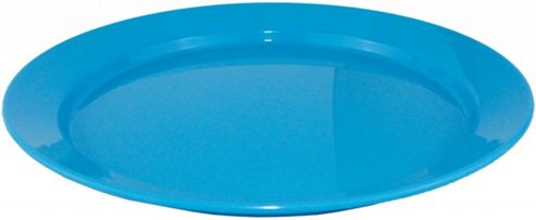 Image of Yellowstone 25cm Plastic Flat Camping Plate Blue