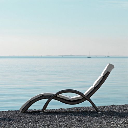 Image of Varaschin Altea Sunbed By Varaschin R And D - Bronze - Piper White