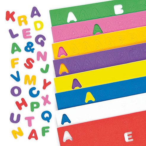 Image of Self Adhesive Foam Upper Case Letters (pack Of 600)