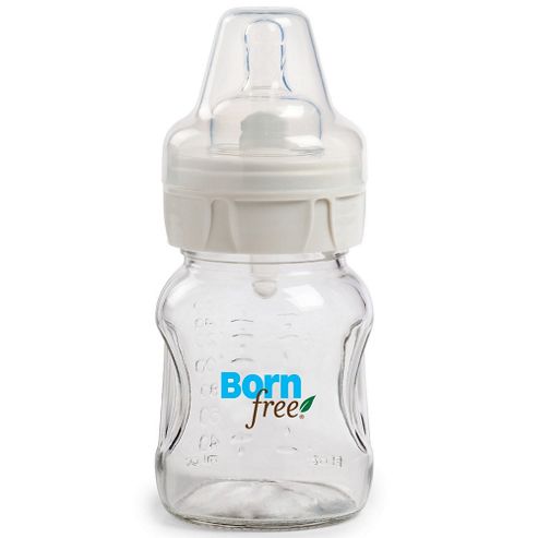 Image of Born Free Glass Baby Feeding Bottle - 150ml/5oz