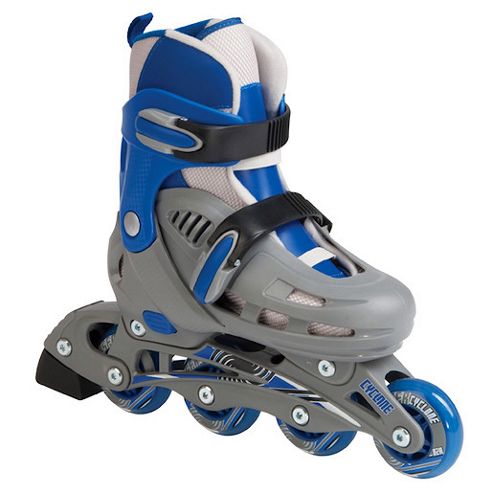 Image of Sfr Cyclone Adjustable Inline Skates Grey/blue Size 12-2
