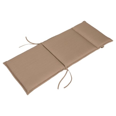 Image of Tesco Polycotton Garden Chair Cushion, Mocha