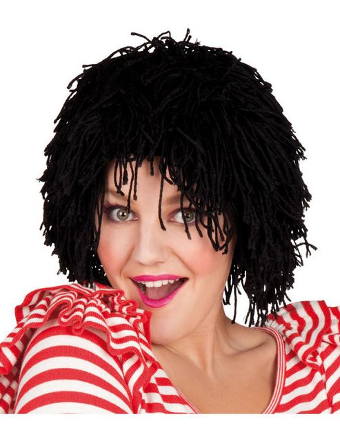 Image of Black Rag Doll Wig