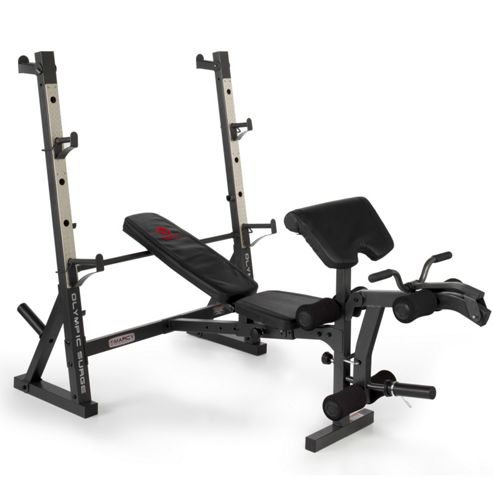 Image of Marcy Diamond Elite Olympic Weight Bench With Squat Rack