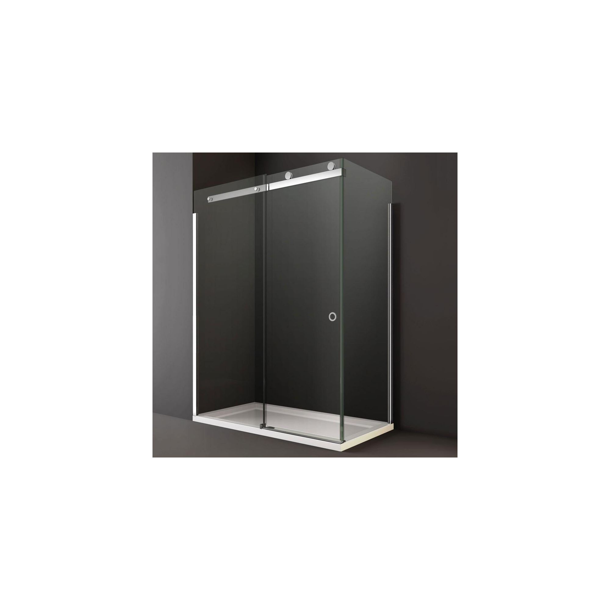 Merlyn Series 10 Sliding Shower Door, 1100mm Wide, 10mm Clear Glass, Left Handed at Tesco Direct