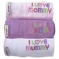 Minene Set Of Muslin White/Lilac/Pink