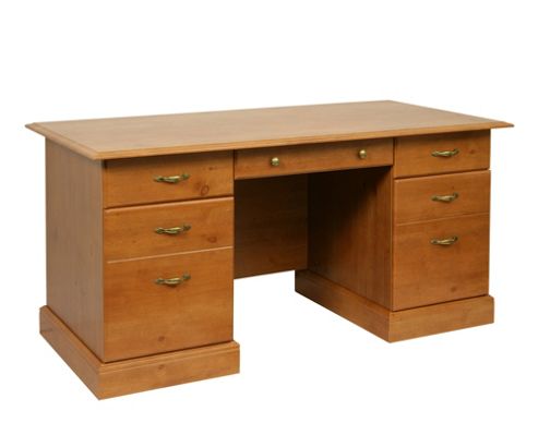 Image of Modal Home Office Pine Study Desk
