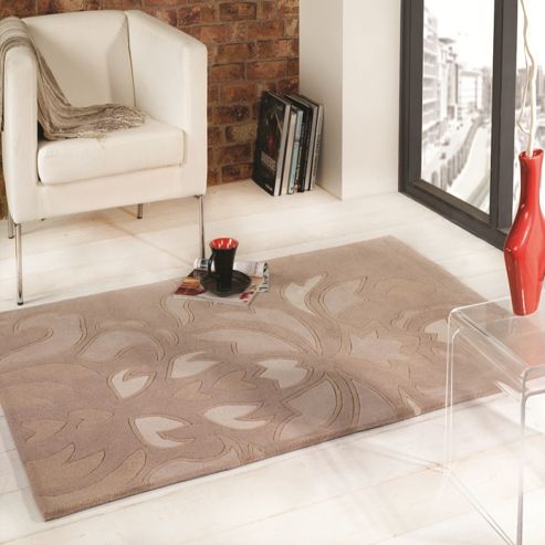 Image of The Peaks Ashbourne Beige 120x170 Acrylic Rug