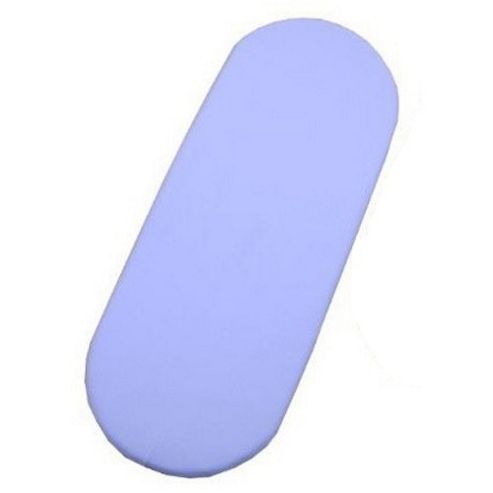 Image of Single Moses Basket Fitted Sheet (blue)