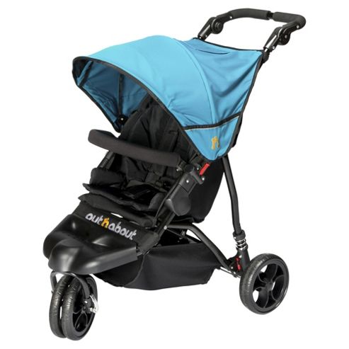 Image of Out N About Little Nipper 3 Wheel Pushchair, Marine Blue