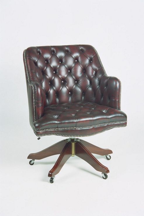 Image of Curzon Gallery Collection Deans High-back Chair - Brown