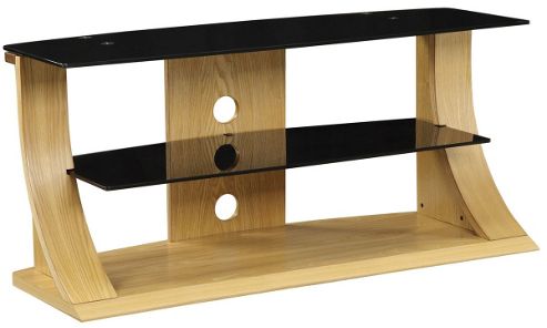 Image of Jual Curve - Curved Oak Tv Stand For Up To 50 Inch Tvs