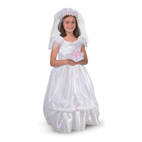 Image of Melissa And Doug Bride Dress Up Costume Set