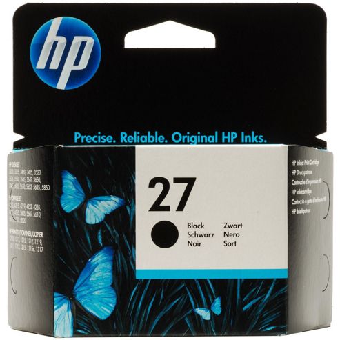 Image of Hp 27 Black Inkjet Print Cartridge 10ml (yield 280 Pages)