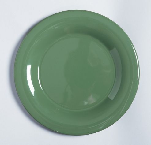 Image of G.e.t Diamond Mardis Gras Plate In Forest Green (set Of 3)