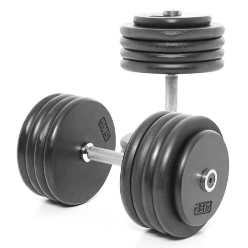 Image of Body Power Pro-style Dumbbells 45kg (x2)
