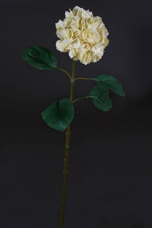 Image of Artificial 88cm Single Stem White Hydrangea