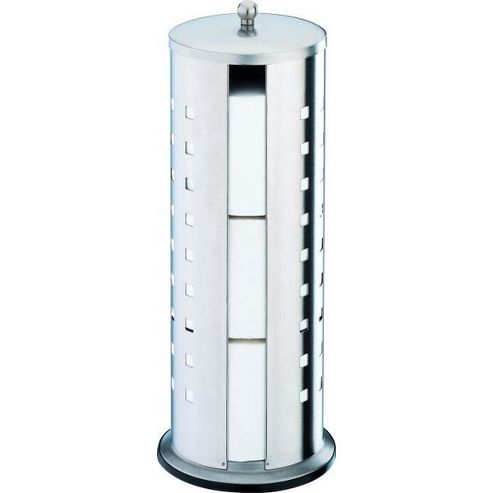 Image of Sanwood Spare Paper Roll Holder With Cover - Satin