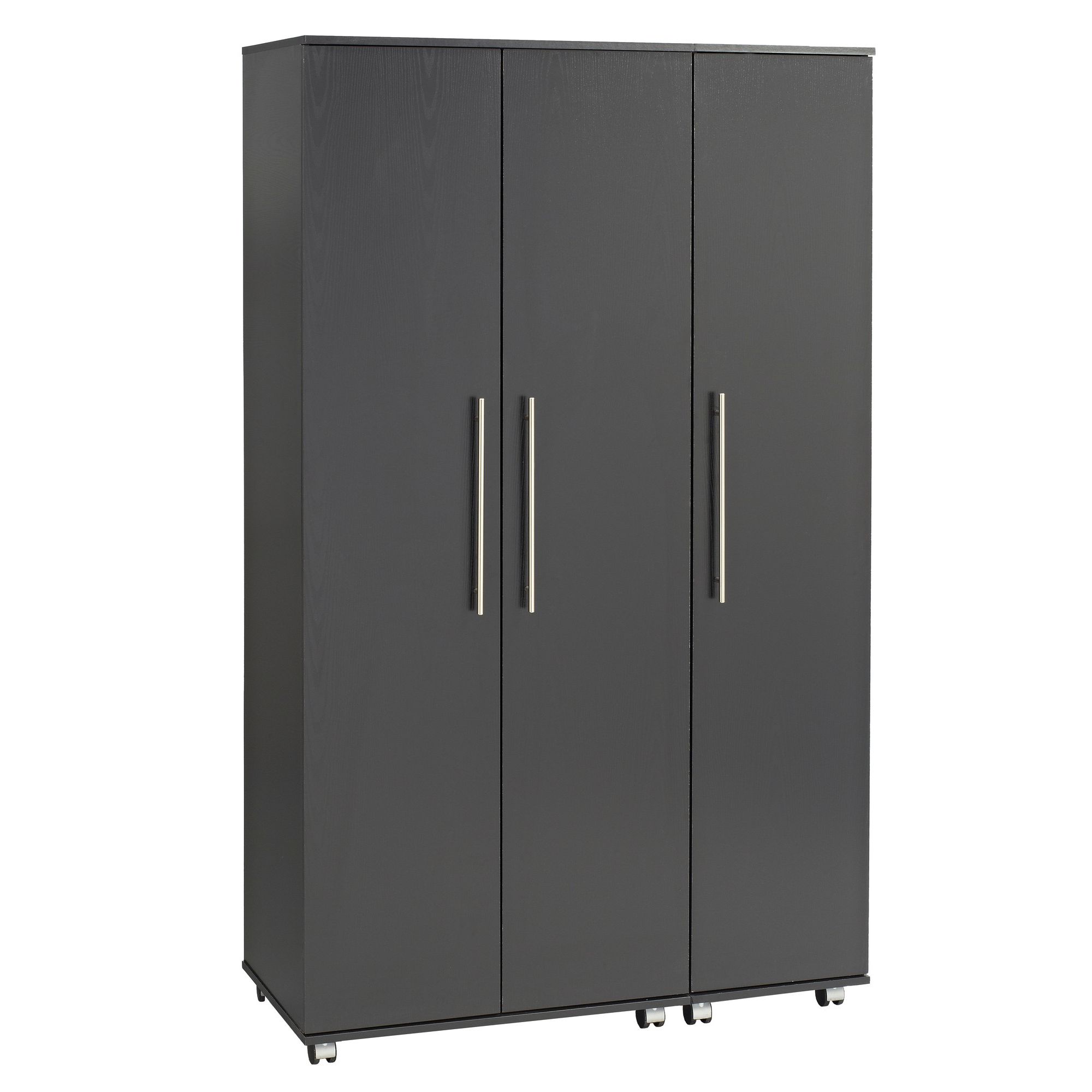 Ideal Furniture Bobby Triple Plain Wardrobe - Black at Tesco Direct