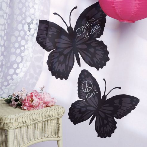 Image of Butterfly Chalkboard Wall Stickers