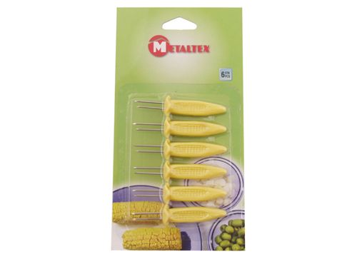 Image of Metaltex 259806 Corn Holder 6 Piece Set