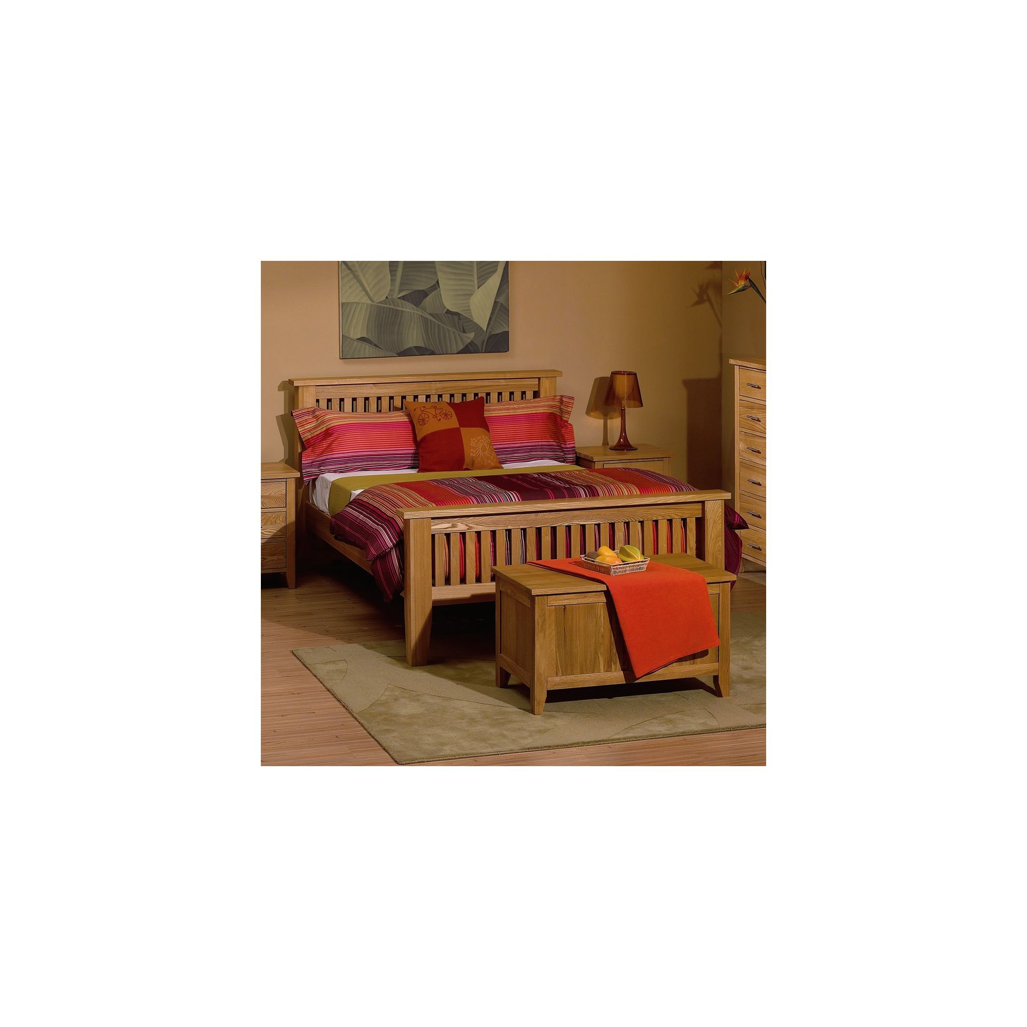 Kelburn Furniture Carlton High Foot End Bed Frame - Double at Tescos Direct