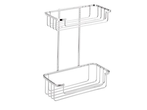 Image of Croydex Qm360541 Wirework Cosmetic Basket 2tier