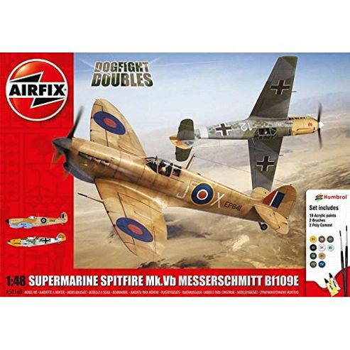 Image of Airfix A50160 Supermarine Spitfire Mkvb Messerschmitt Bf109e